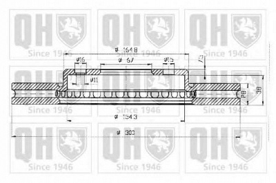 QUINTON HAZELL bdc4379 -  Тормозной диск